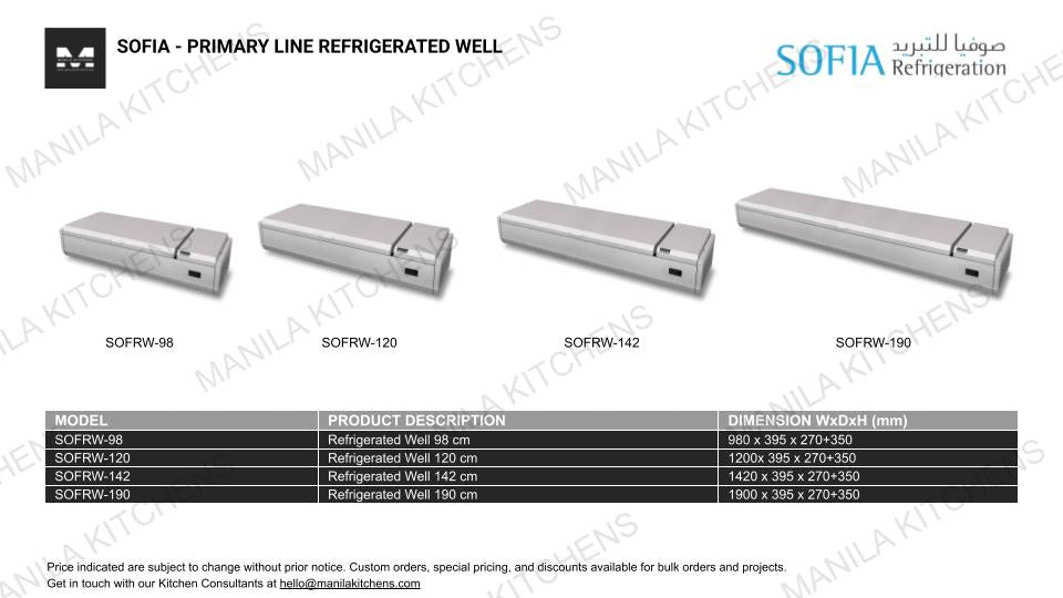 Sofia -Refrigerated well 98cm (SOFRW-98)