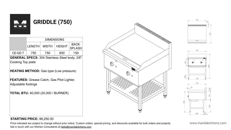 Griddle 750