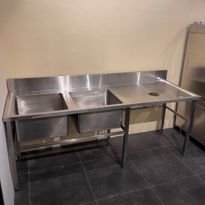 Table with Garbage Chute with Backsplash (600 Series)