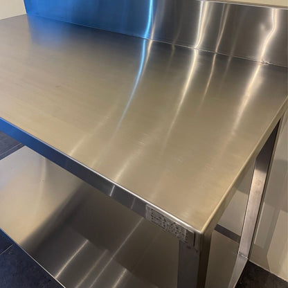 Table with Bottom Shelf with Backsplash (600 Series)