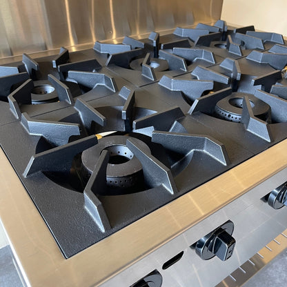 6-Top Low-pressure Burner with Bottom Shelf