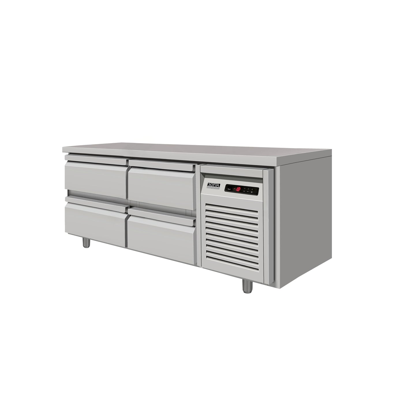 Sofia 4 Door Undercounter Chiller (SOFUC-142 DR 2+2)