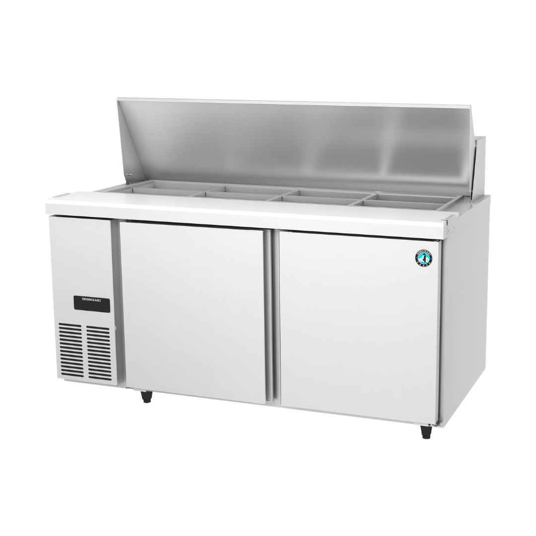 Hoshizaki 2 Door Cover and Cutting Board Salad long Undercounter Chiller *Pans not included (RT-158MA-P-PRS)