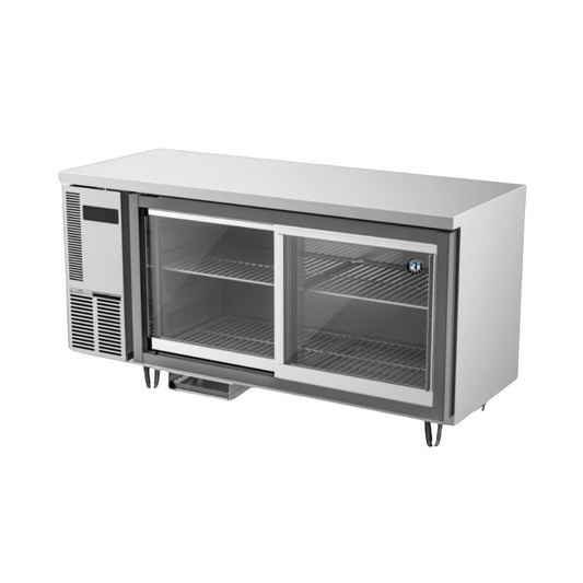 Hoshizaki 2-Glass-Door Long Narrow Undercounter Chiller (RT-156MA-PSG)