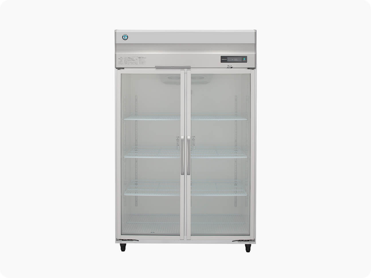 Hoshizaki 2-Full Glass-Door Long Narrow Upright Chiller (HR-126AM-PLG)