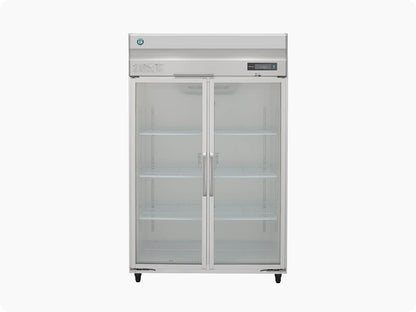 Hoshizaki 2-Full Glass-Door Long Narrow Upright Chiller (HR-126AM-PLG)