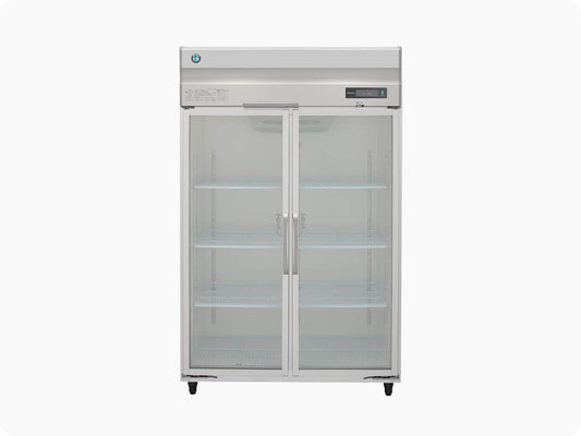 Hoshizaki 2-Full Glass-Door Long Narrow Upright Chiller (HR-126AM-PLG)