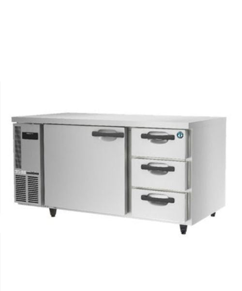 Hoshizaki 1 Door & 3 Drawer Narrow Undercounter Chiller (RT-158MA-P-3D)