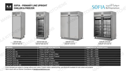 Sofia 2 Glass Door Upright Chiller (SOFUP-1275 GD)