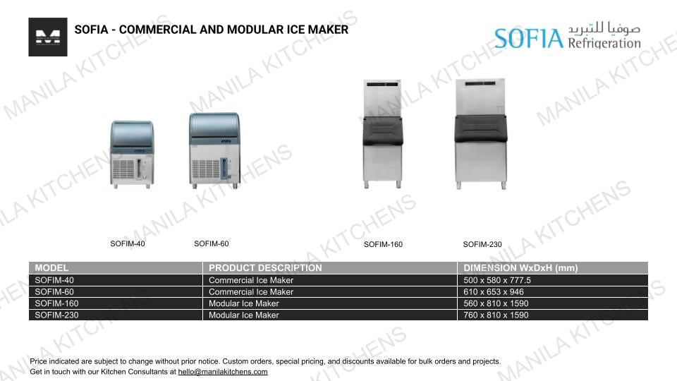 Sofia Commercial Ice Maker (SOFIM-40)