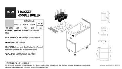 6 Basket Noodle Boiler