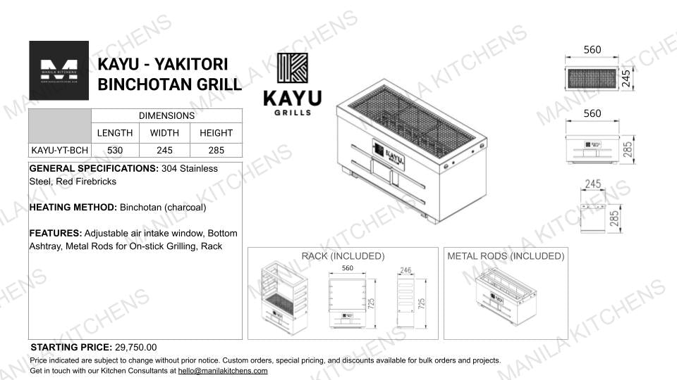 KAYU Yakitori Binchotan Grill